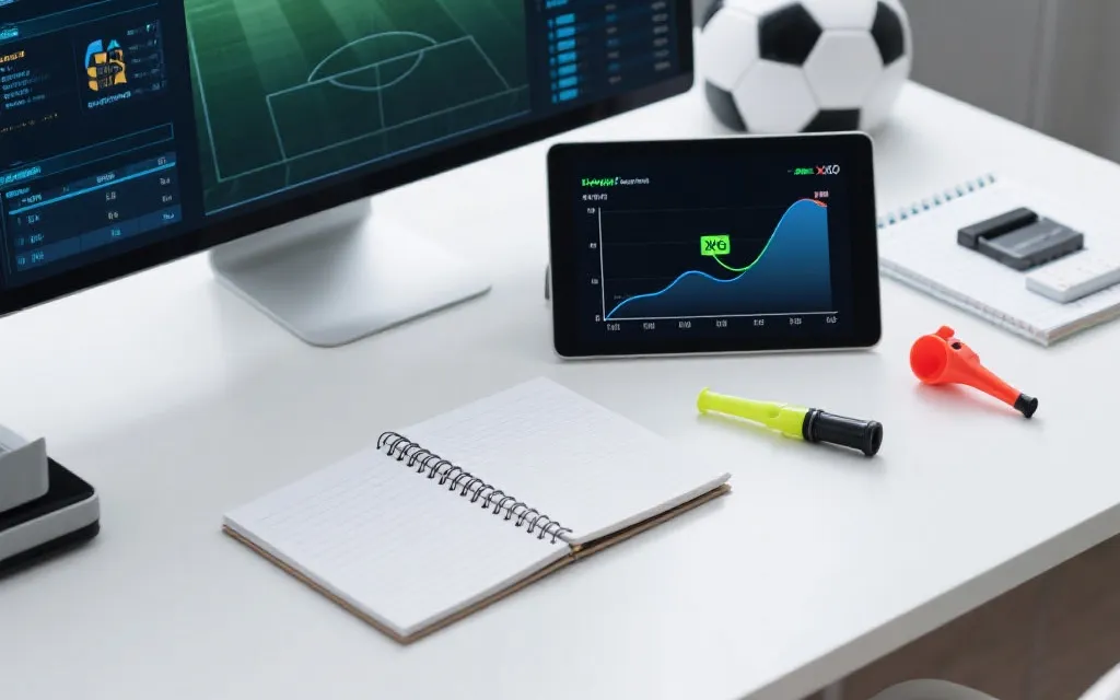 足球数据建模与比分概率分布示意图